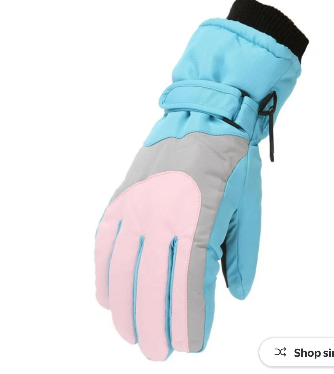 Besolor Kids Snow Gloves Girls Boys Winter Waterproof Gloves Thick Warm Cold Weather Outdoor Children Mittens 4-16 years.