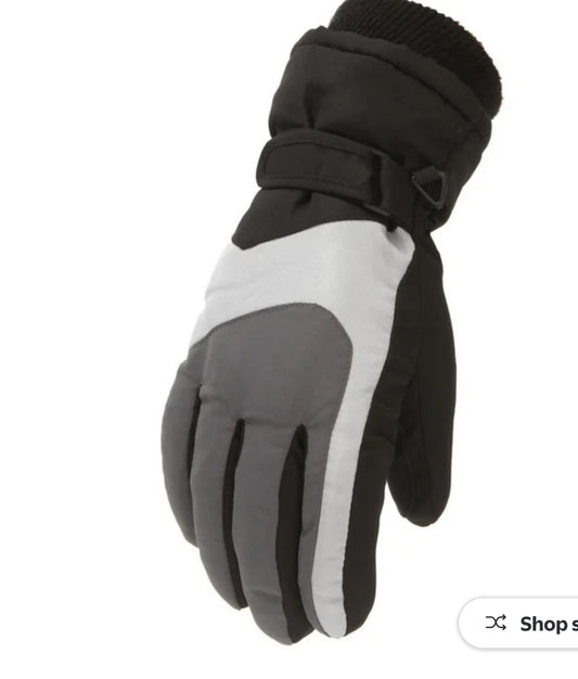 Besolor Kids Snow Gloves Girls Boys Winter Waterproof Gloves Thick Warm Cold Weather Outdoor Children Mittens 4-16 years.