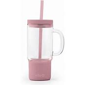 Ello Nova 18oz Glass Mug with Straw